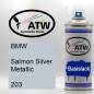 Preview: BMW, Salmon Silver Metallic, 203: 400ml Sprühdose, von ATW Autoteile West.